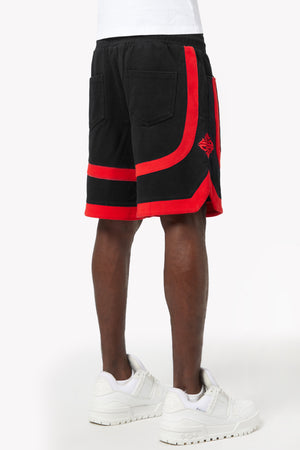 Obsidian Black Sweat Shorts V1