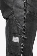 Obsidian Black Spikes Denim