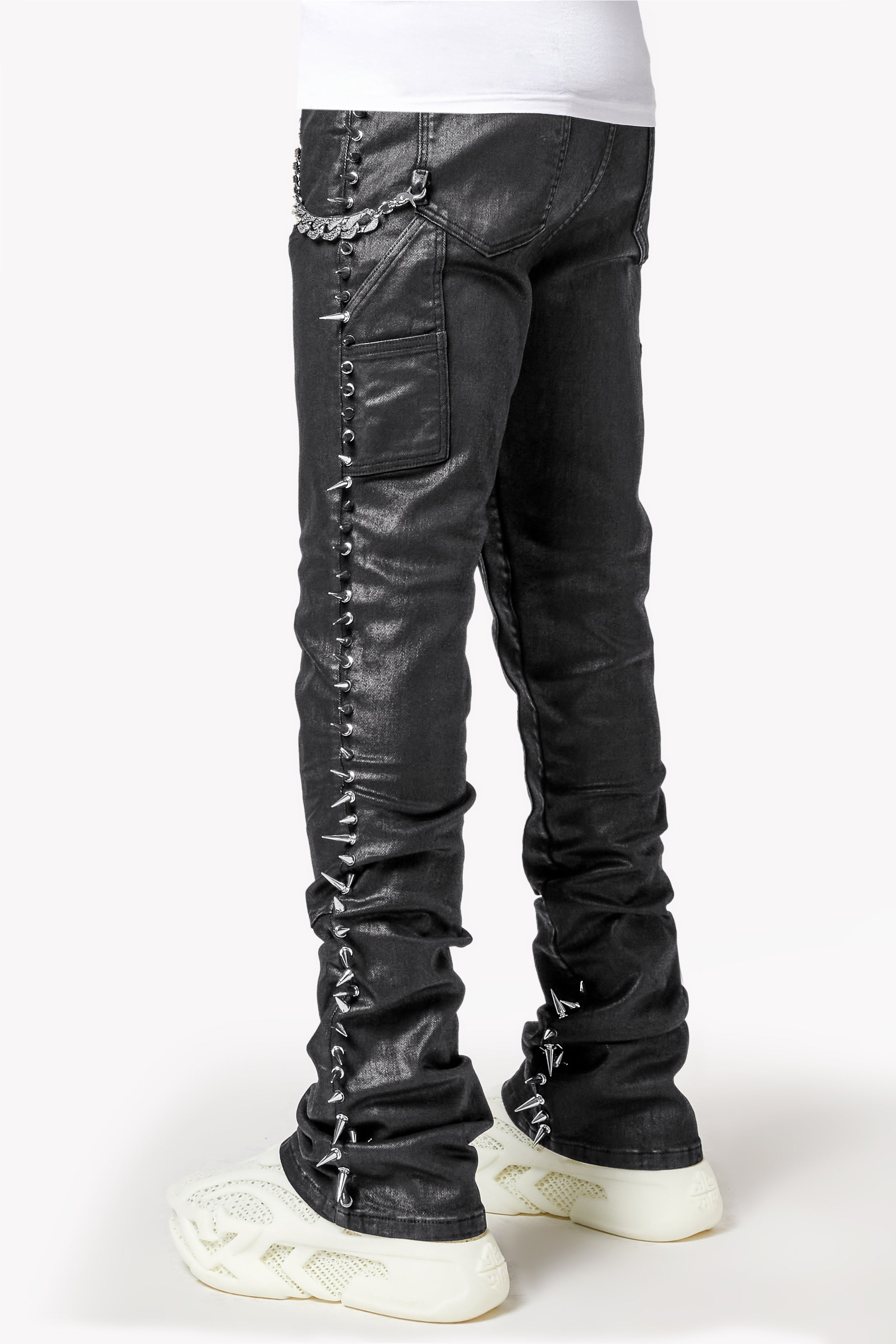 パンツ GUAPI STARS DENIM BLACK 28 Guapi Men's Obsidian Black Vintage Stars Denim