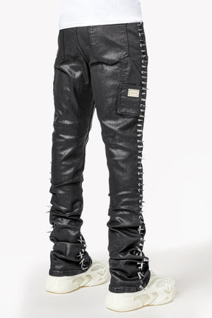Obsidian Black Spikes Denim