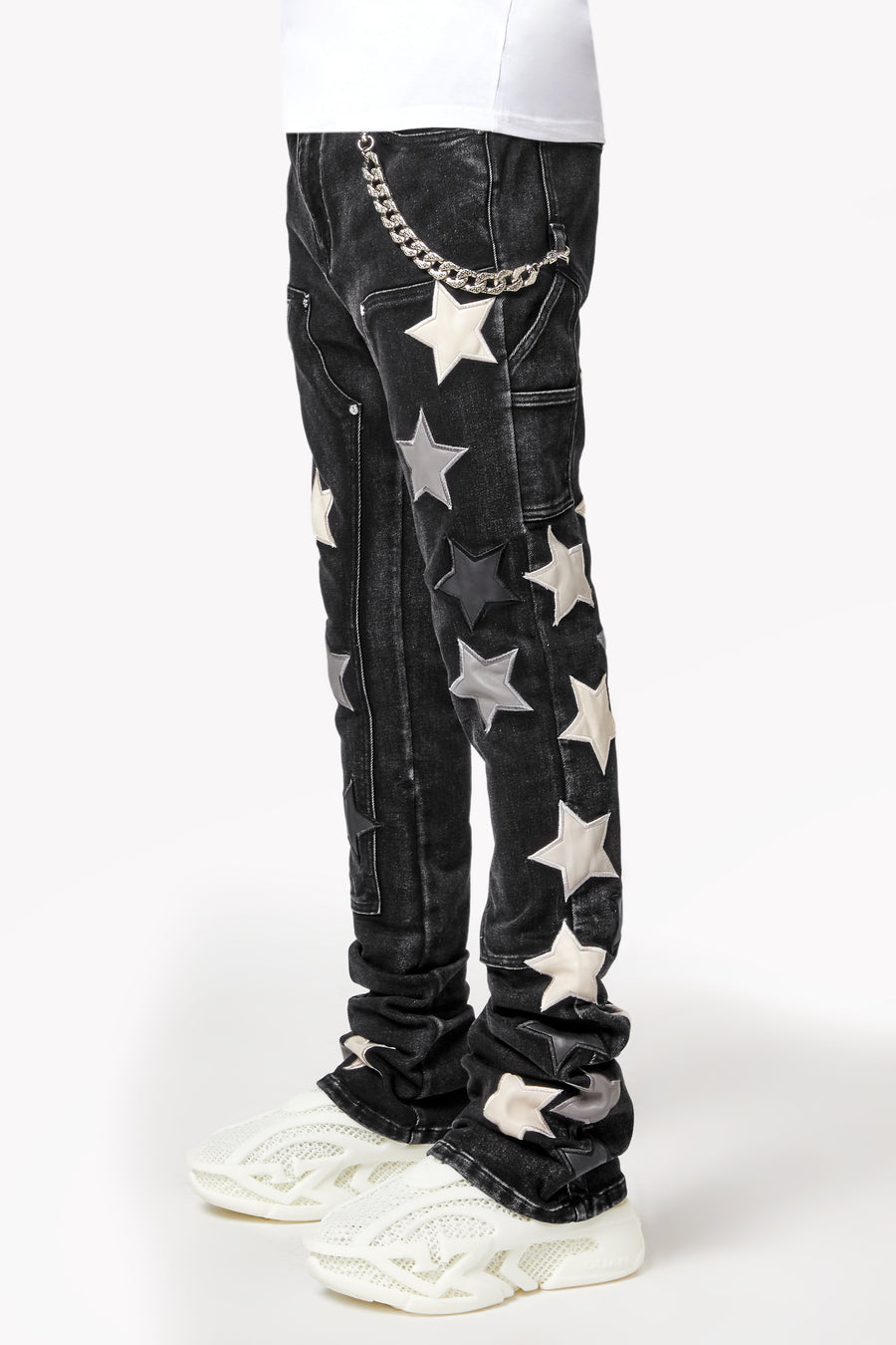 Obsidian Black Vintage Stars Denim
