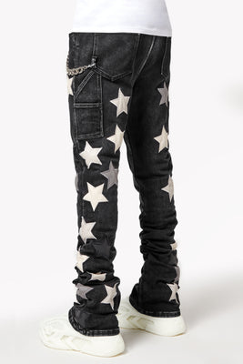 【GUAPI】Obsidian Black ヴィンテージスターデニム Guapi Obsidian Black Vintage Stars Denim - Probus
