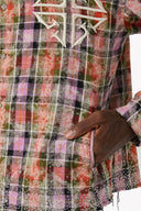 Blush Pink Rhinestone Flannel