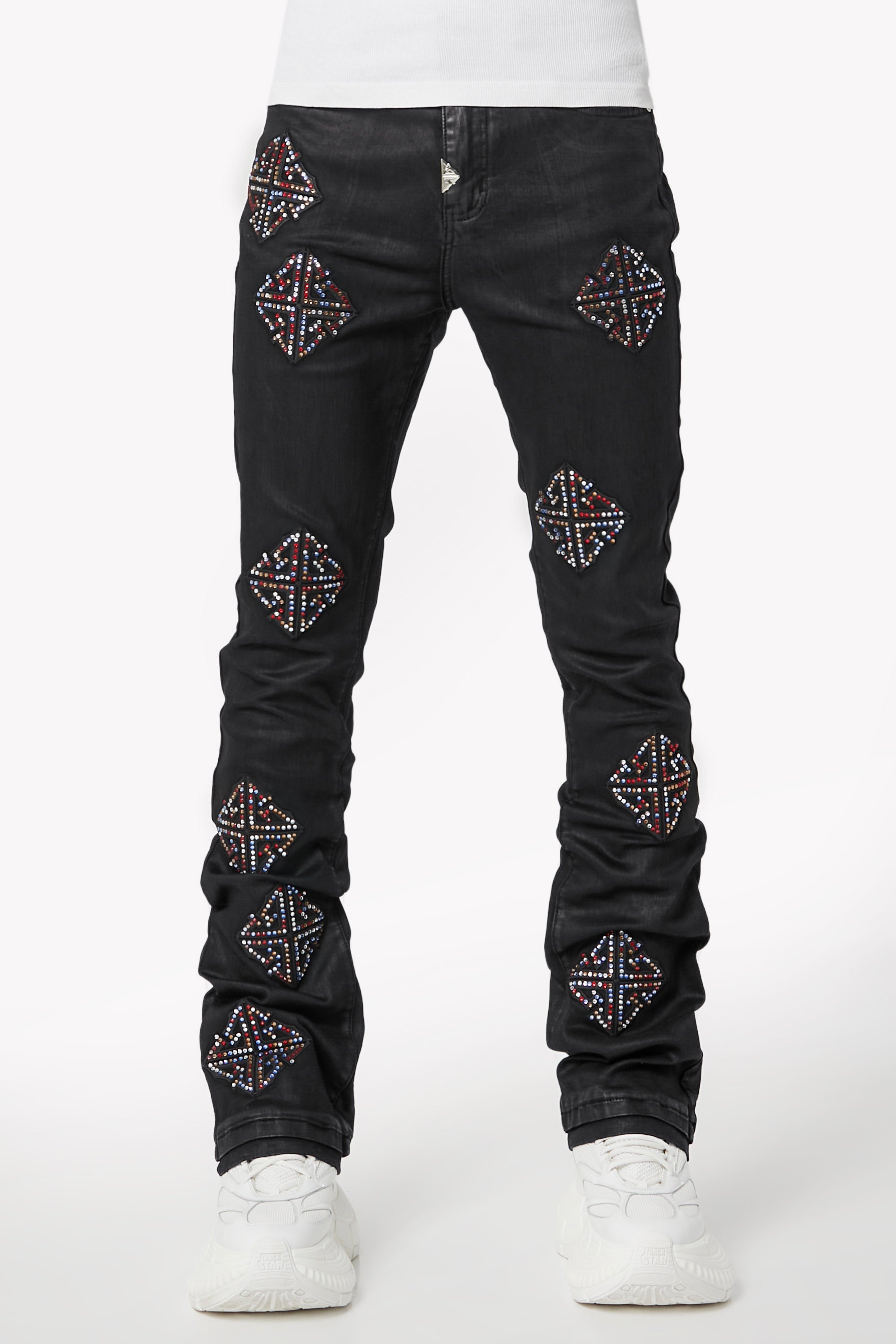Obsidian Black Mosaic Denim