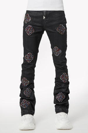Obsidian Black Mosaic Denim
