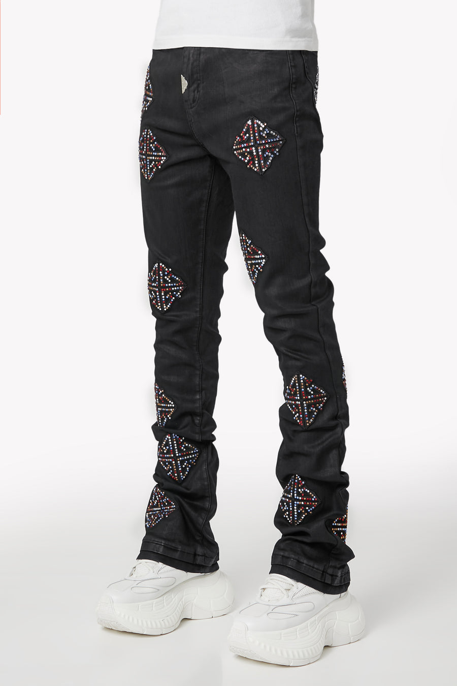 Obsidian Black Mosaic Denim