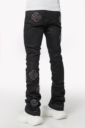 Obsidian Black Mosaic Denim