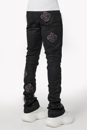 Obsidian Black Mosaic Denim