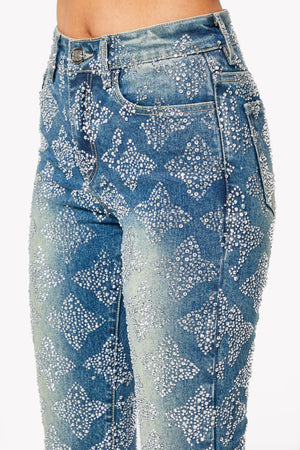 Vintage Blue Embellished Denim V2