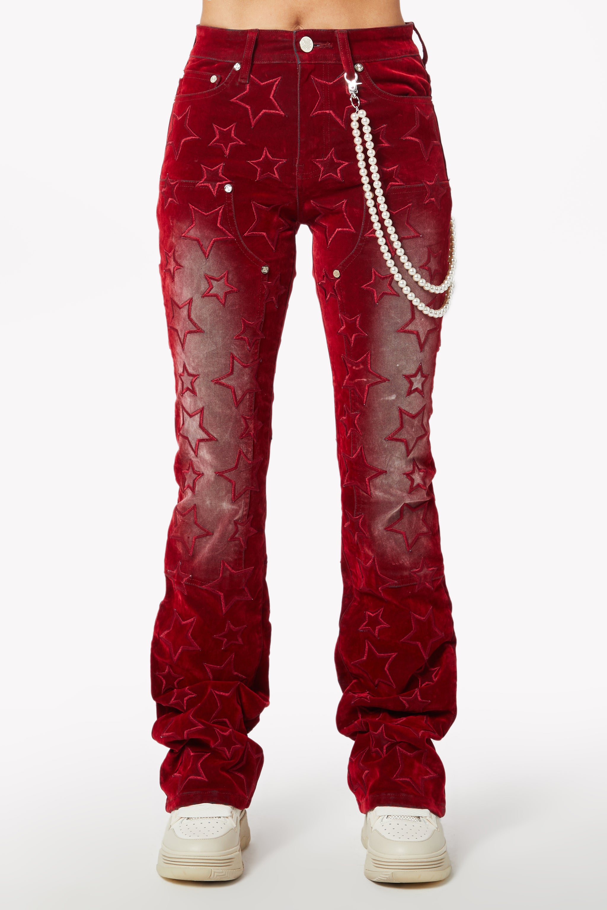 Velvet Red Stars Denim