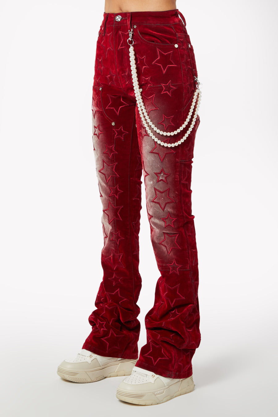 Velvet Red Stars Denim