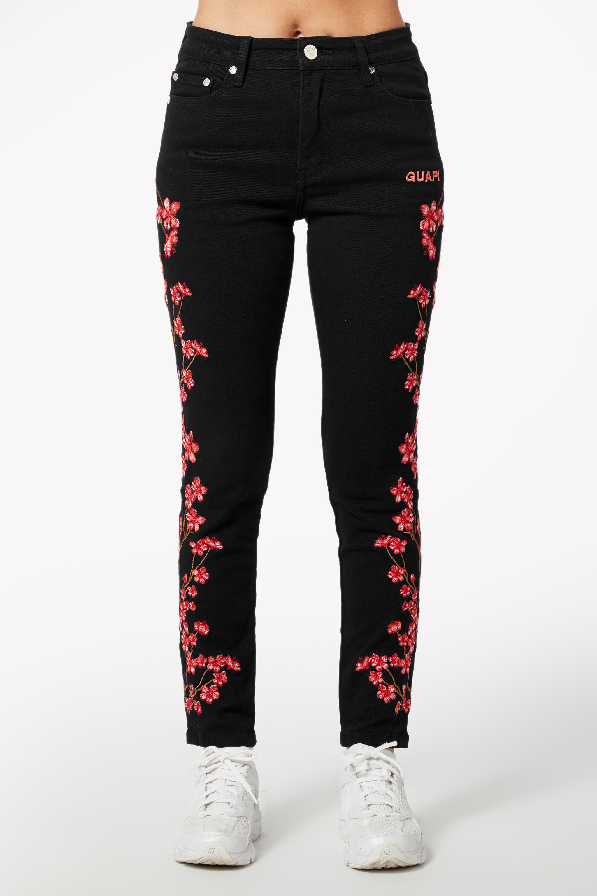 Obsidian Black Blossom Denim