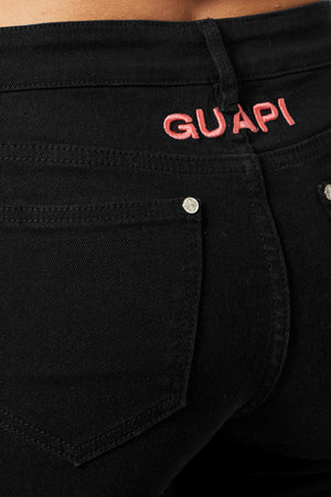 Obsidian Black Blossom Denim