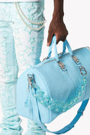 <tc>アクアブルーダッフルバッグ</tc>