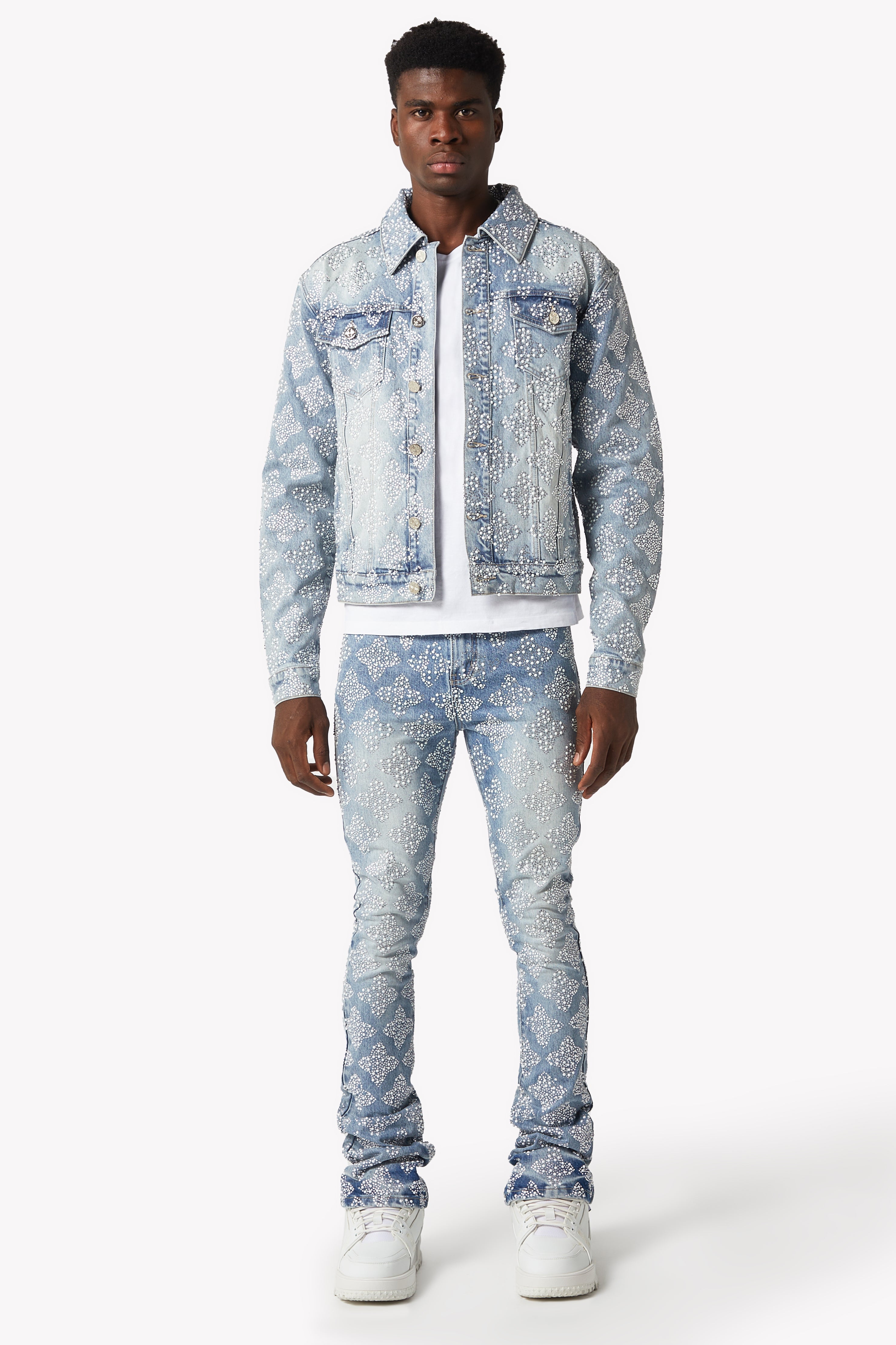 アクアブルーエンべリッシュデニムV4 – Guapi Clothing