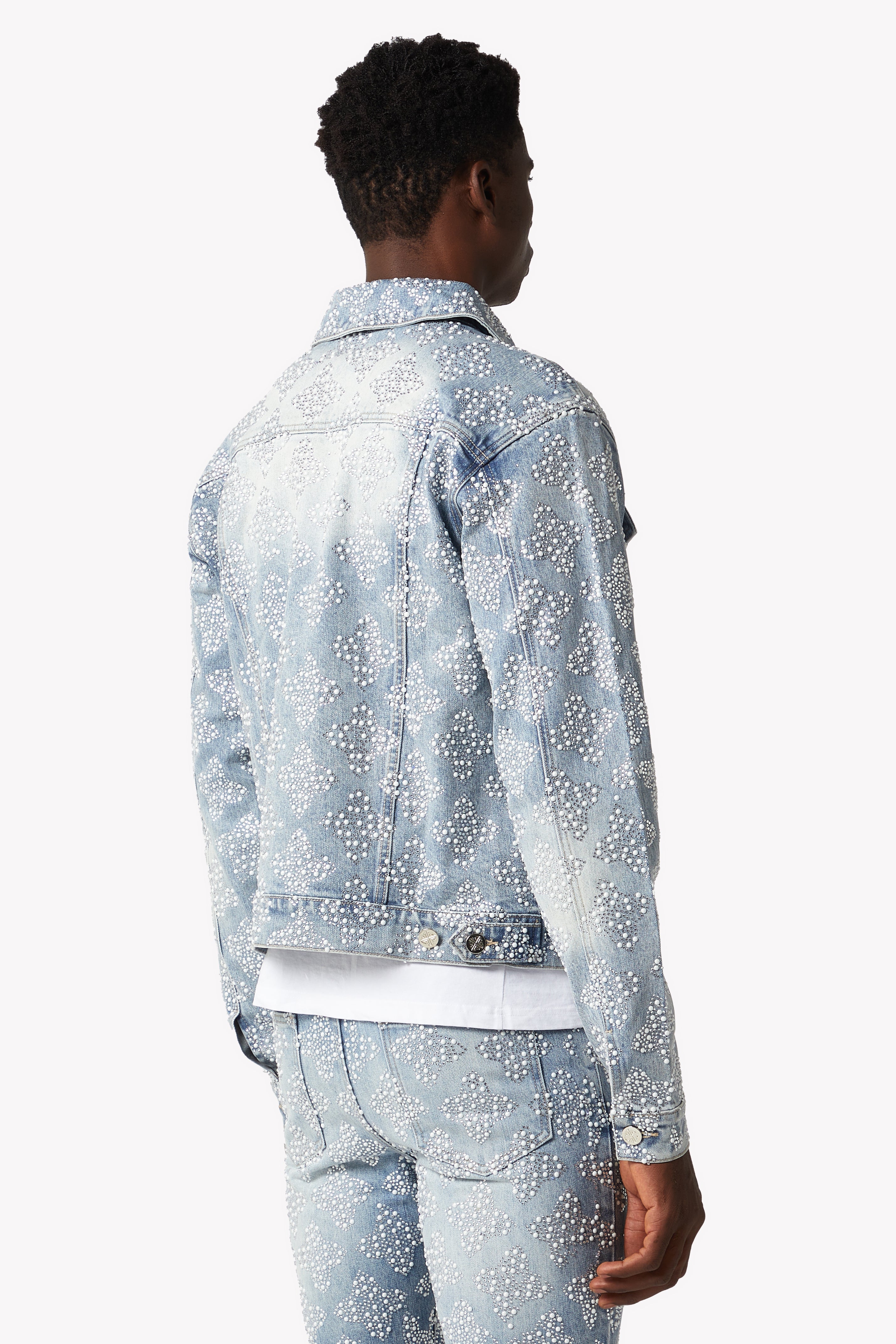 Aqua Blue Embellished Denim V4 – Guapi Clothing