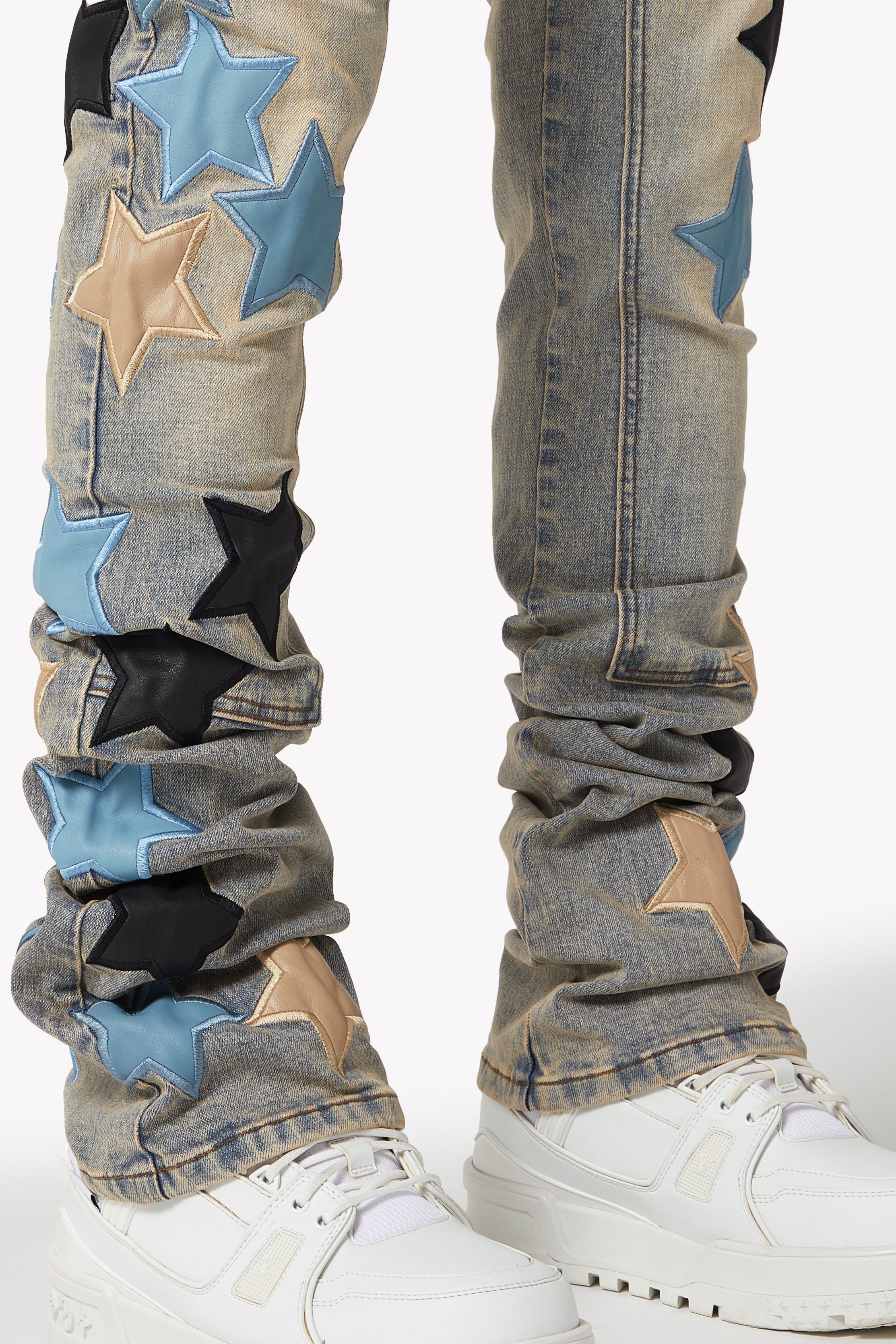 パウダーブルービンテージスターデニム – Guapi Clothing