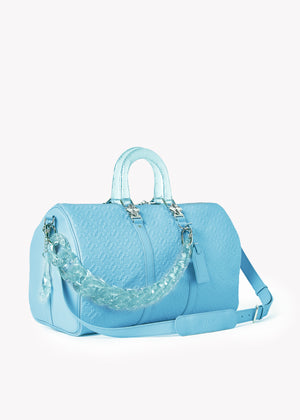 Aqua Blue Duffle Bag