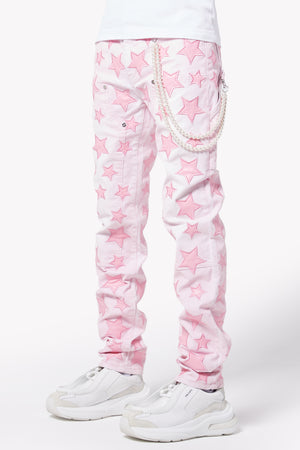 French Rose Stars Regular Denim