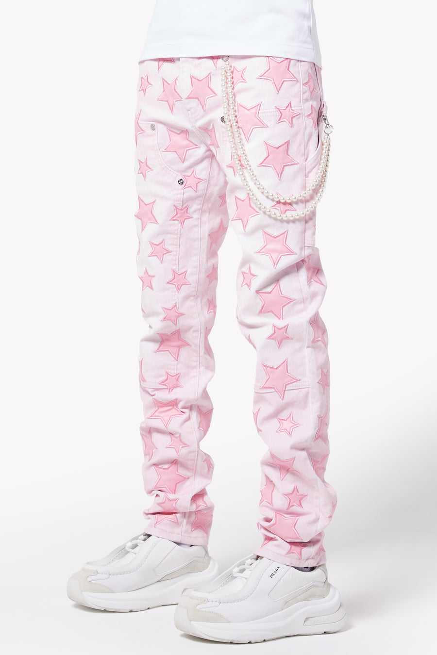 French Rose Stars Regular Denim
