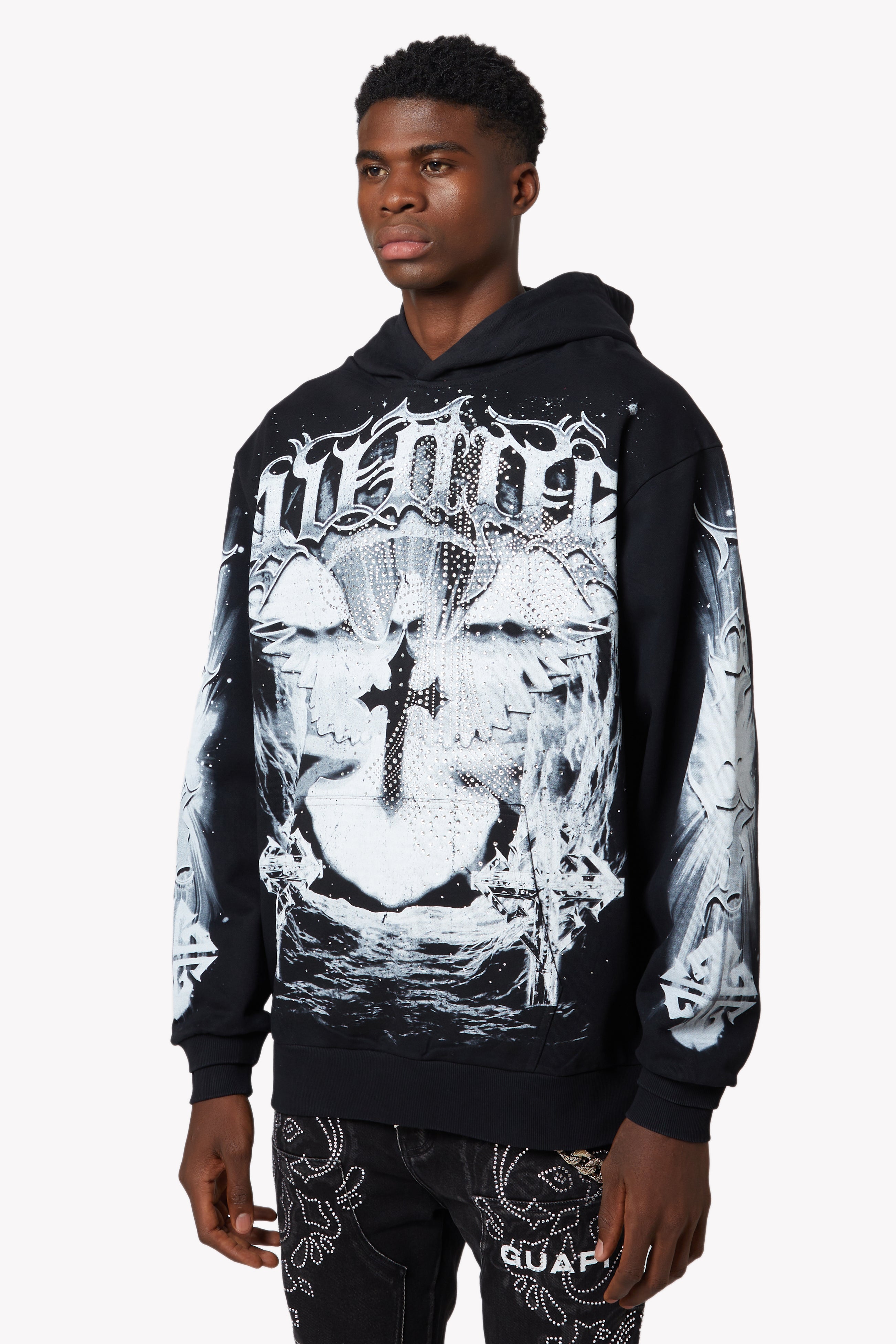 Black Heavens Vault Hoodie V3 – GUAPI CLOTHING FZ-LLC
