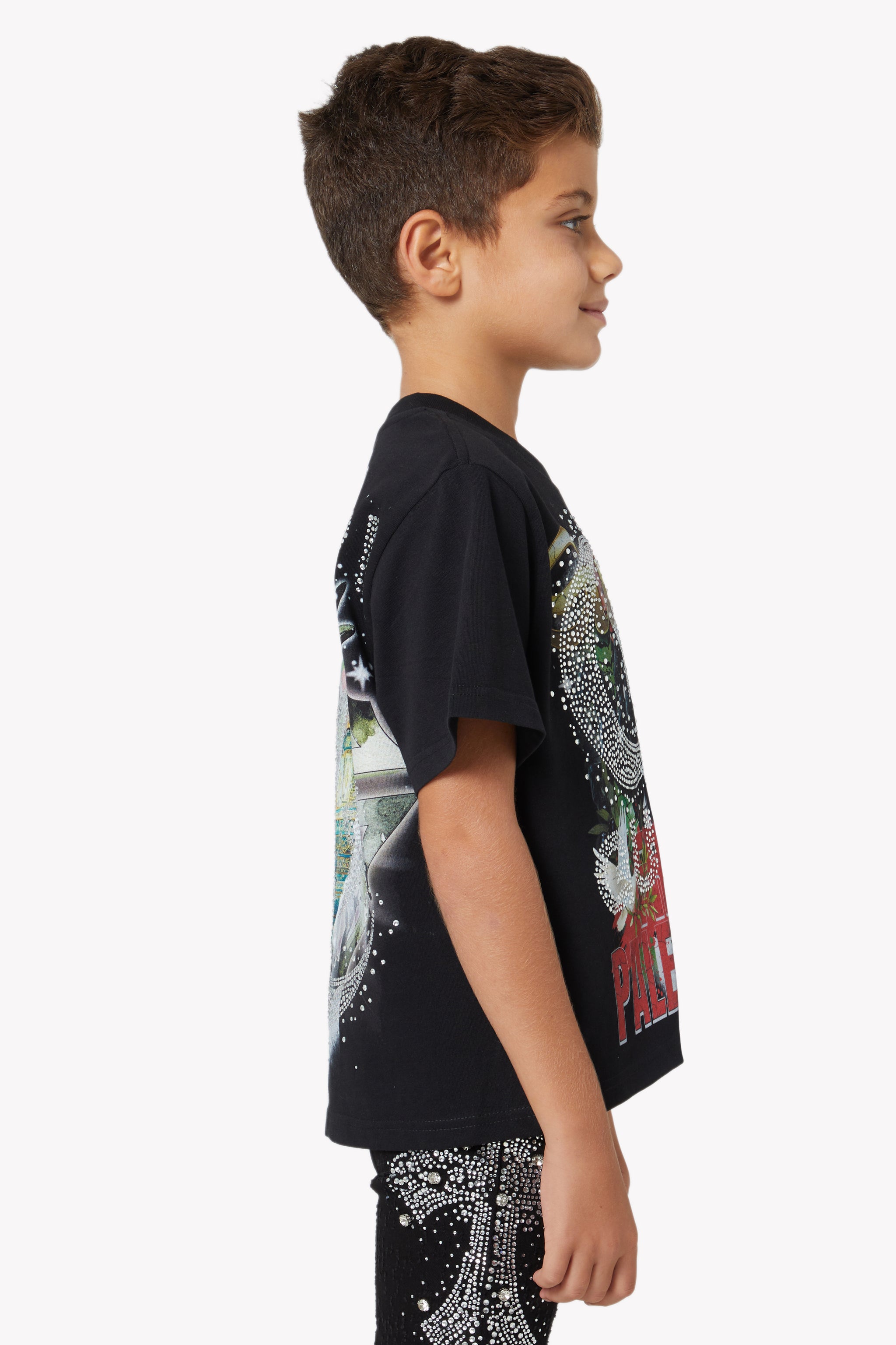 Black Free Palestine Kids Tee