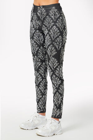 Obsidian Black Embellished Denim