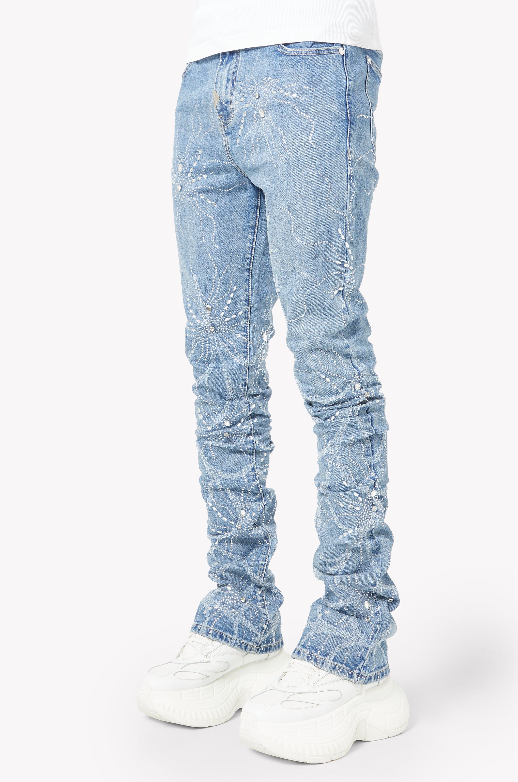 Steel Blue Spider Denim