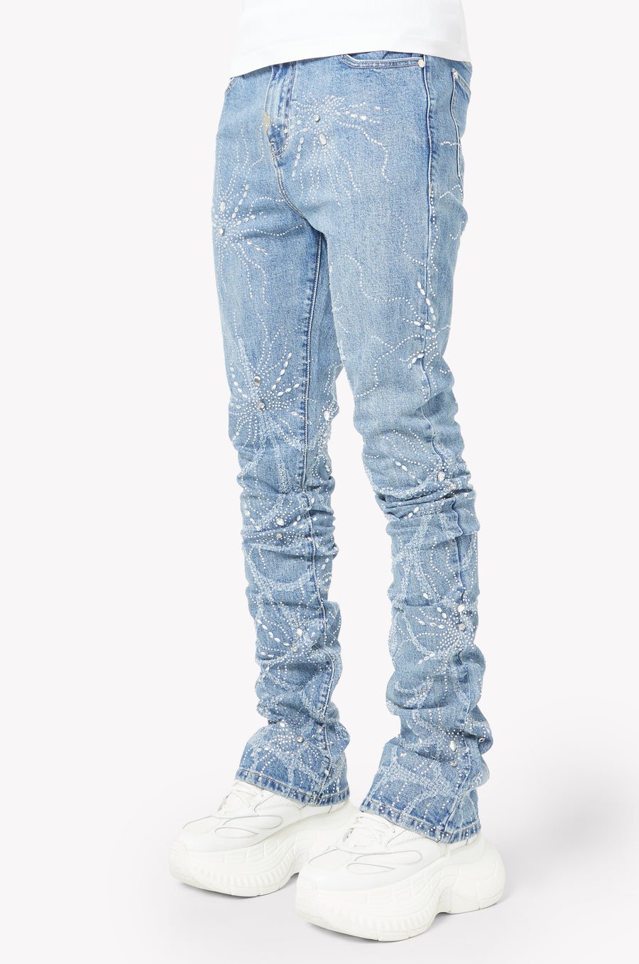 Steel Blue Spider Denim