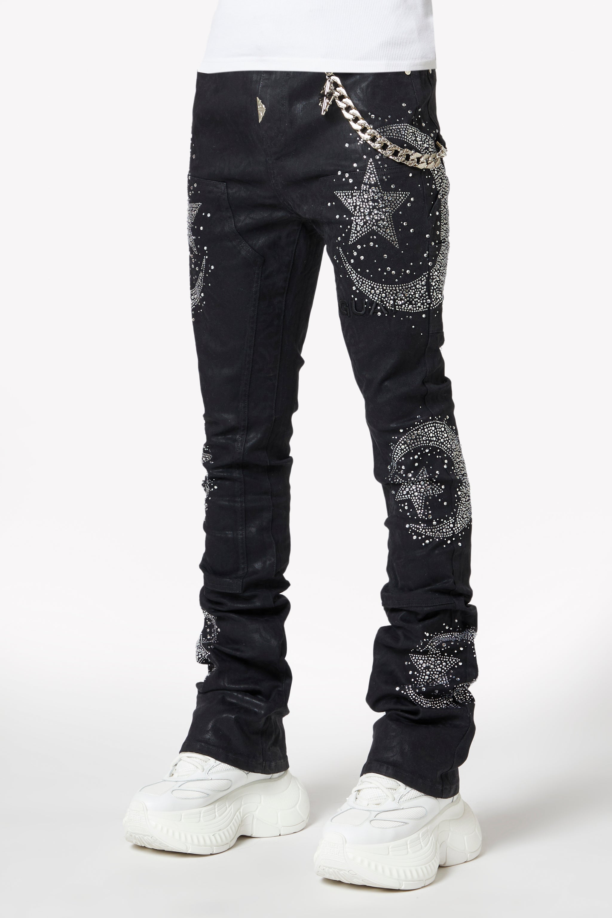 Waxed Calligraphy Denim