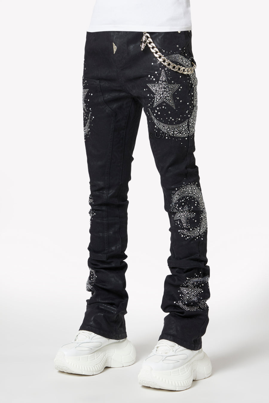Waxed Calligraphy Denim