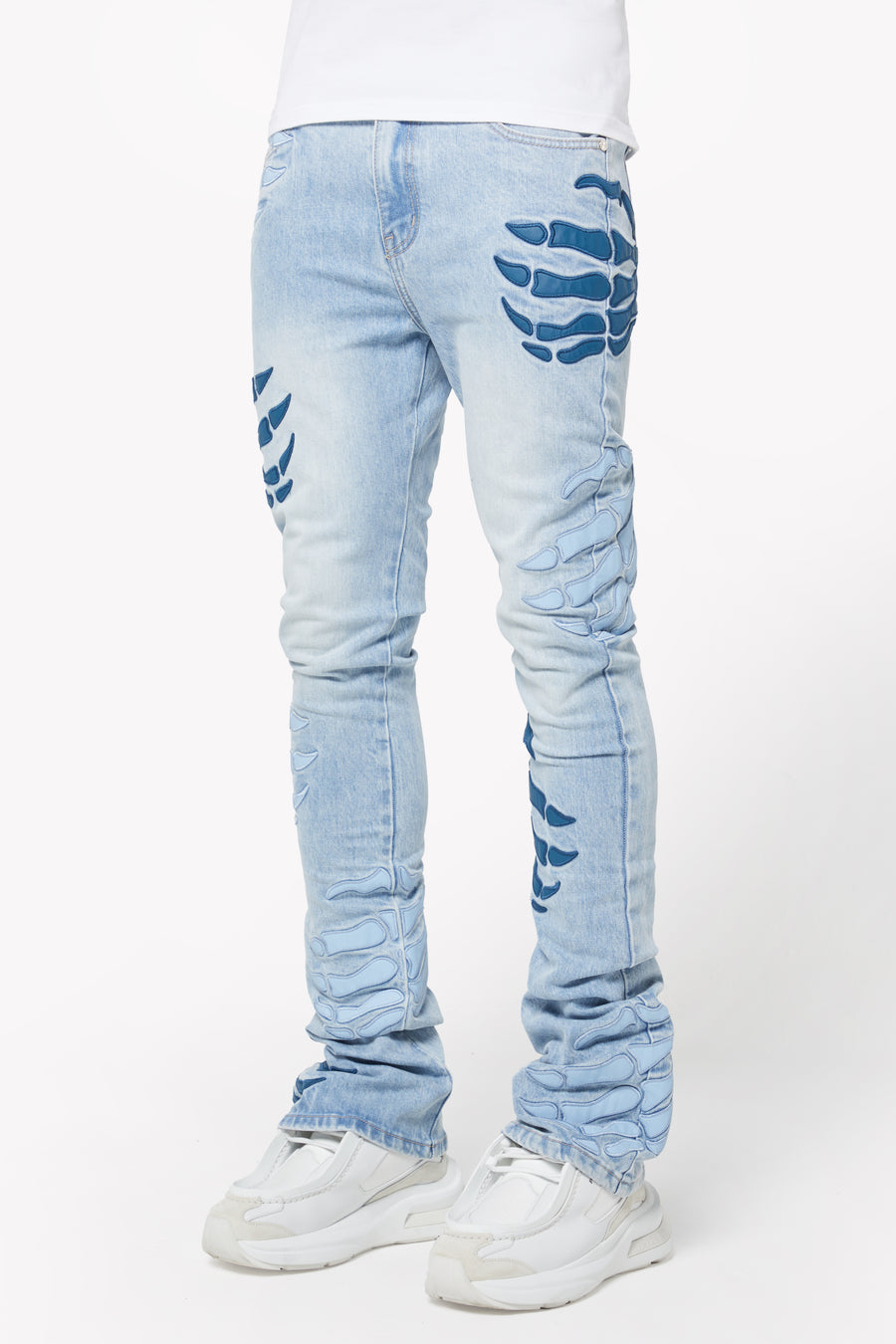 Aqua Blue Hell Dragger Denim