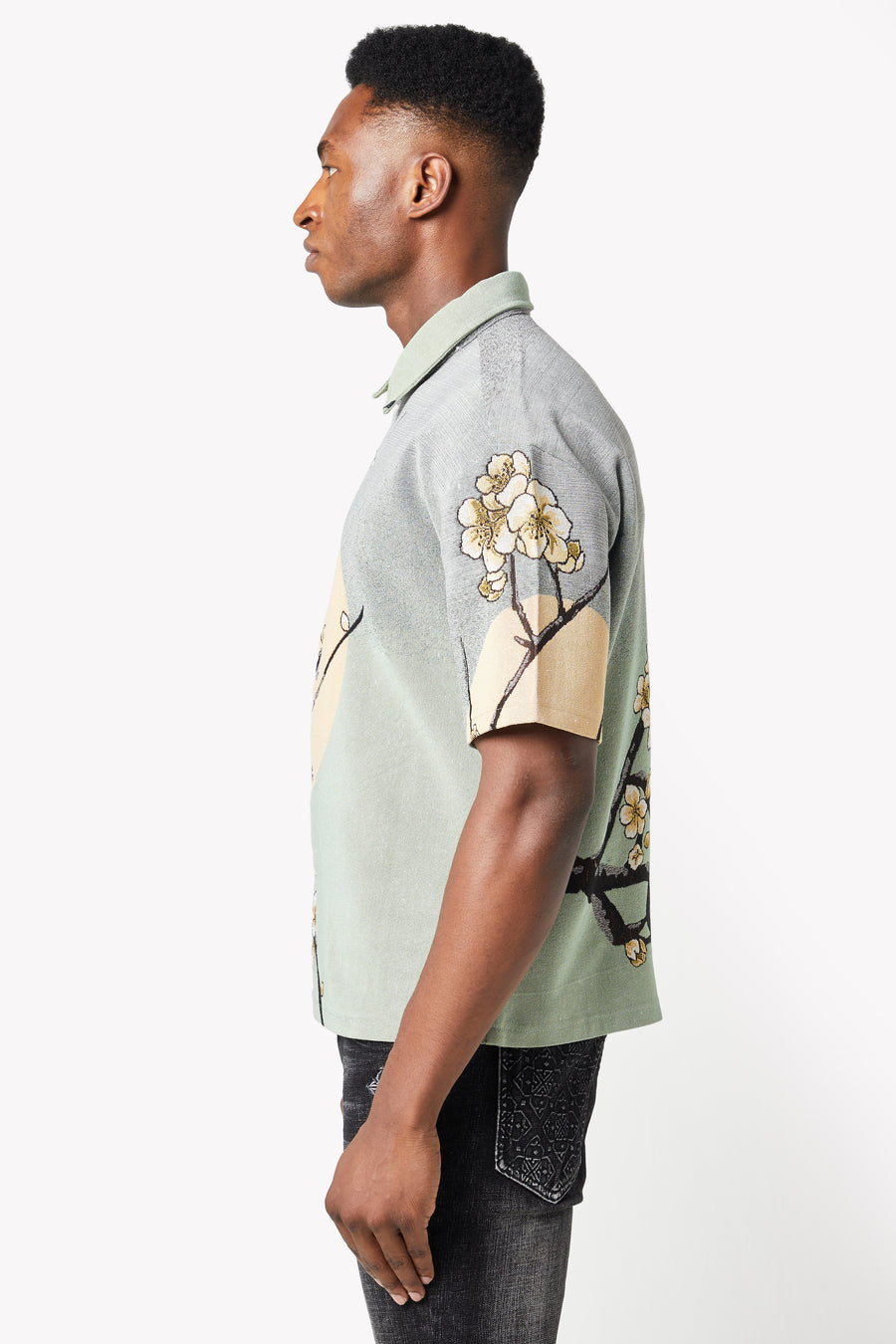 White Lilac Tapestry Shirt
