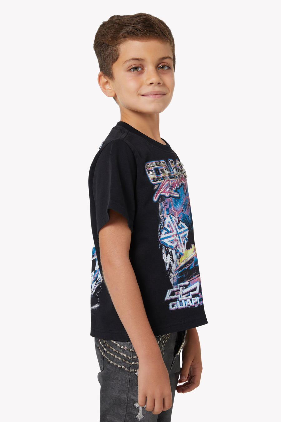 Black Nitro Drift Kids Tee