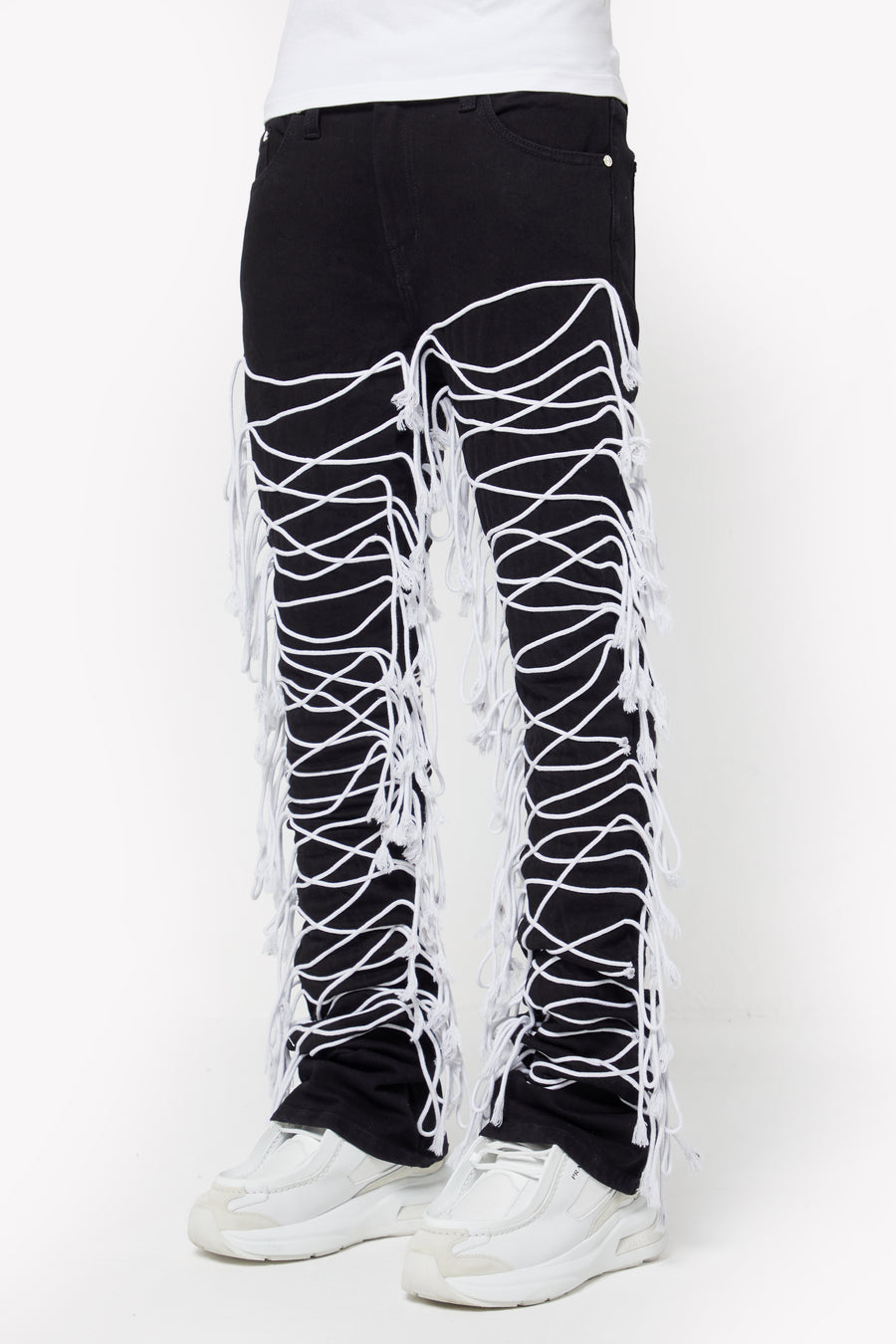 Obsidian Black Laced  Denim