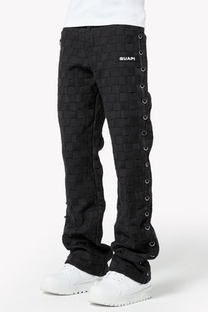 Obsidian Black Braided Pant