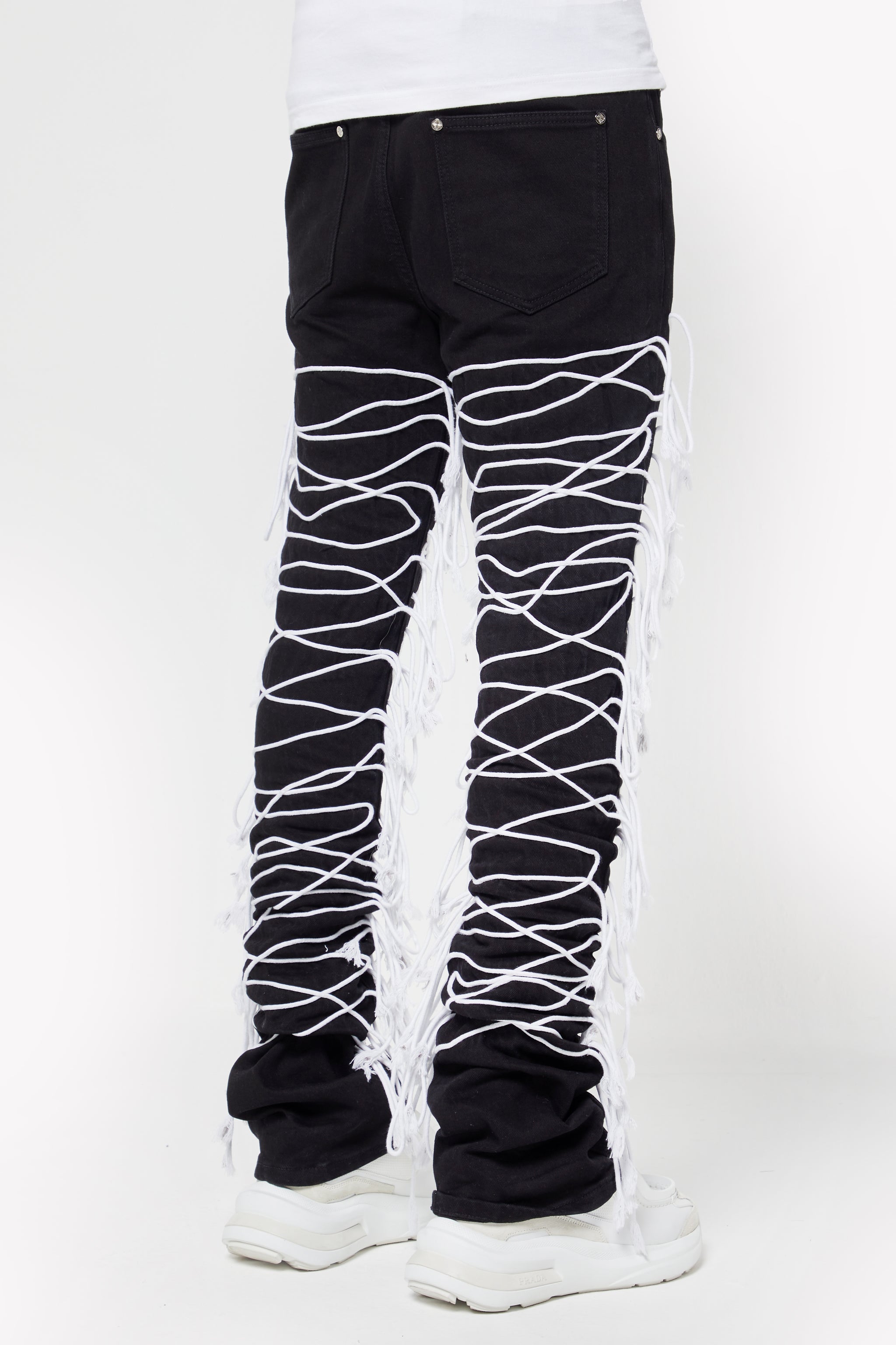 Obsidian Black Laced  Denim
