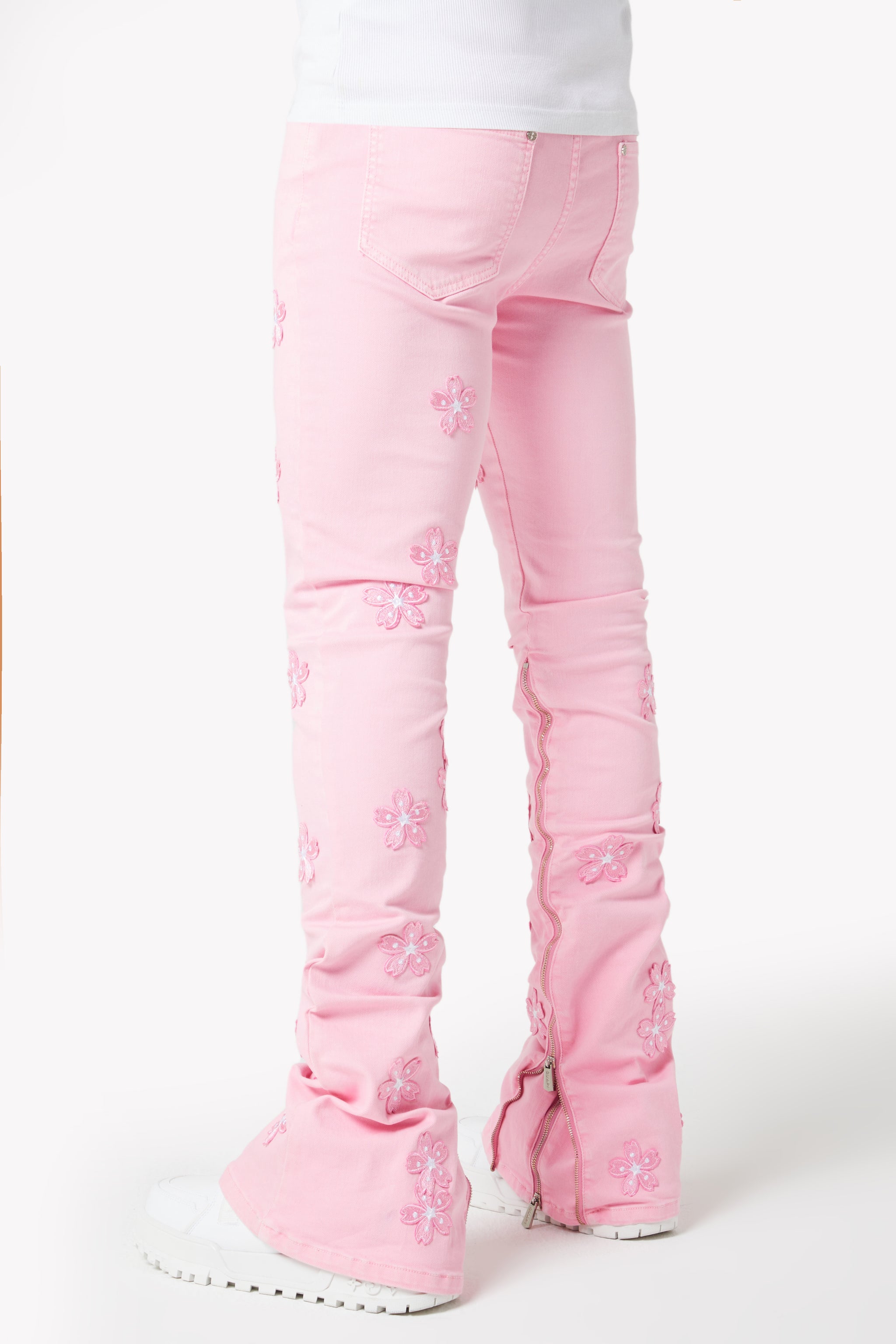 French Rose Blossom Denim