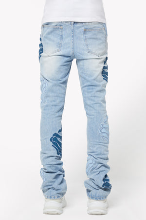 Aqua Blue Hell Dragger Denim