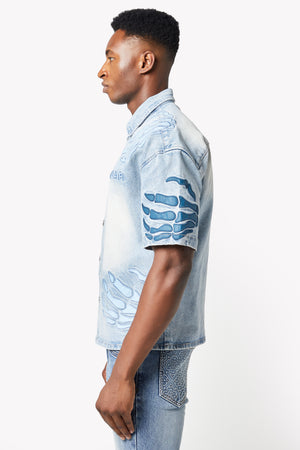 Aqua Blue Hell Dragger Shirt