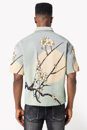 White Lilac Tapestry Shirt