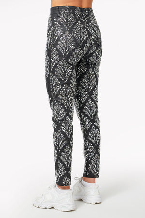 Obsidian Black Embellished Denim