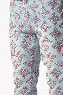 Aqua Blue Embellished Denim V3