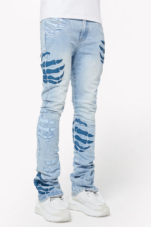Aqua Blue Hell Dragger Denim