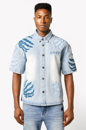 Aqua Blue Hell Dragger Shirt