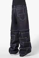 <tc>ジェイドブラックコンバーチブルダイスパンツ</tc>