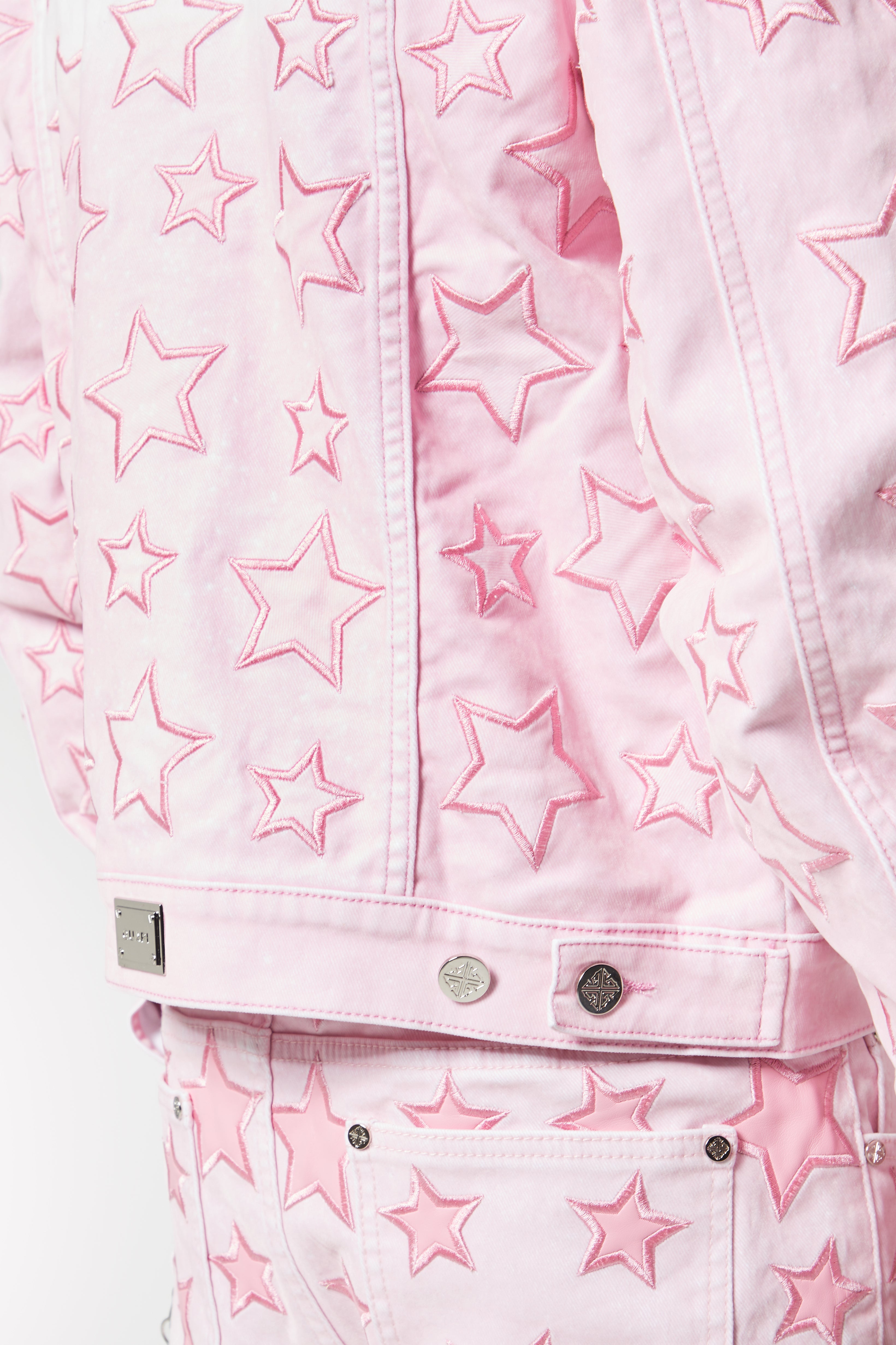 French Rose Stars Denim Jacket – Guapi Clothing