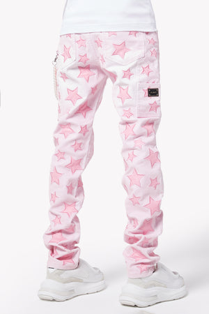 French Rose Stars Regular Denim