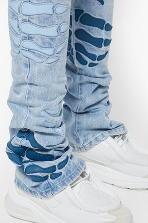 Aqua Blue Hell Dragger Denim