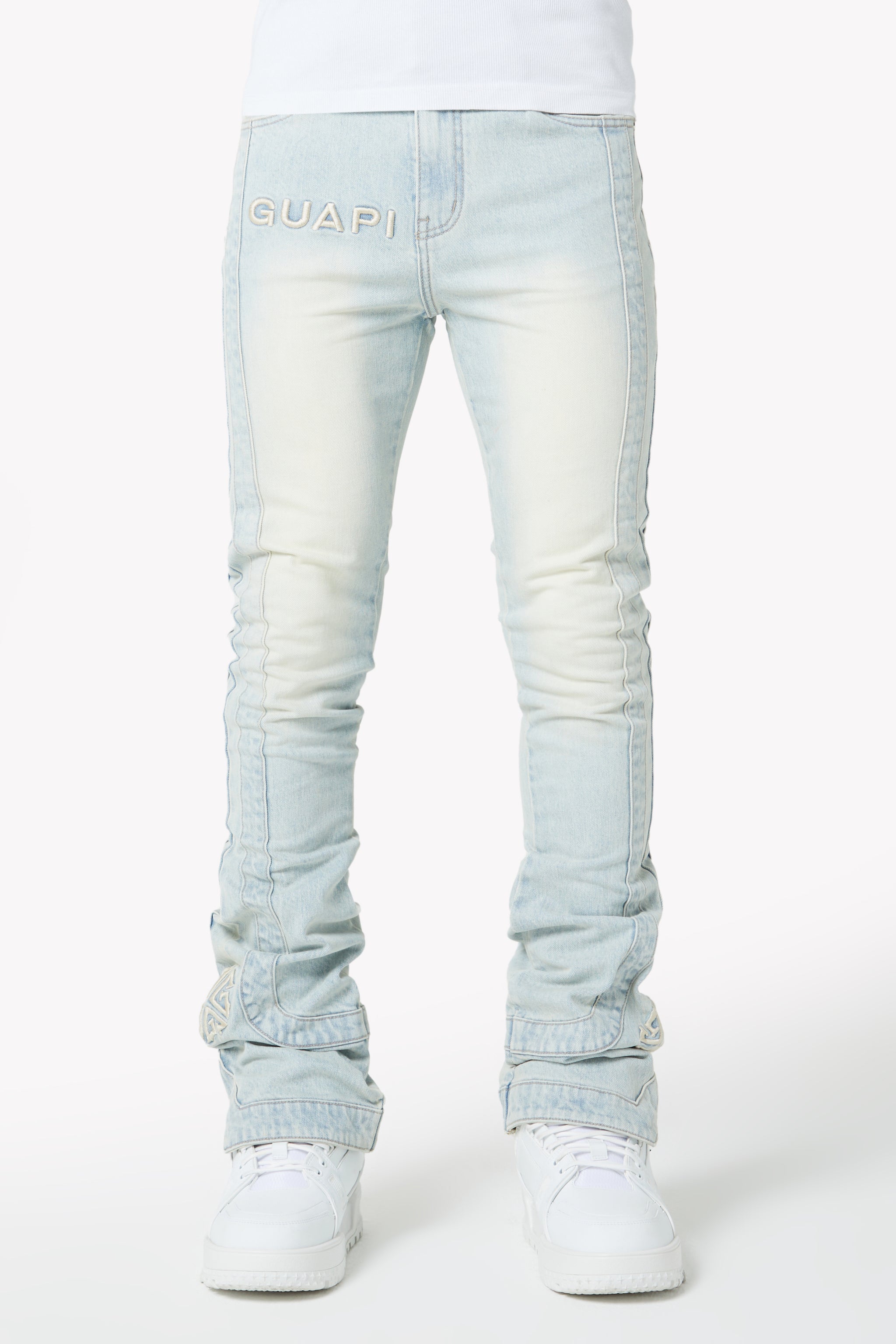 Vintage Blue Stripes Denim
